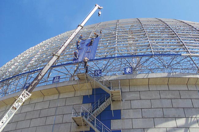 巴彦淖尔发电厂球形网架